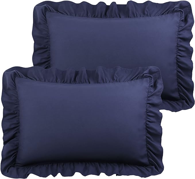 Frilled Cushion Covers 100%Egyptian Cotton 12" x 12" Inch Pack of 6