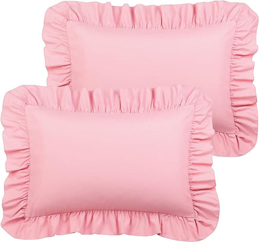 Frilled Cushion Covers 100%Egyptian Cotton 16" x 16" Inch Pack of 6