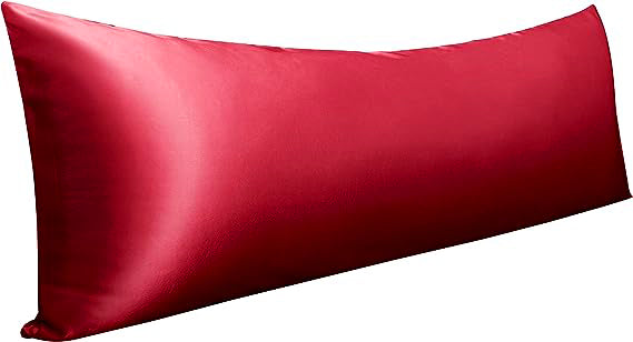 Satin Body Pillow Cover, Long Pillowcase 20 x 72 Inch Pillow Cover