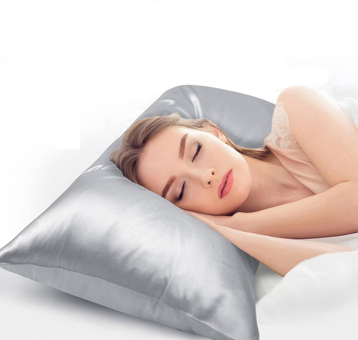 Satin Body Pillow Cover, Long Pillowcase 20 x 54 Inch Pillow Cover